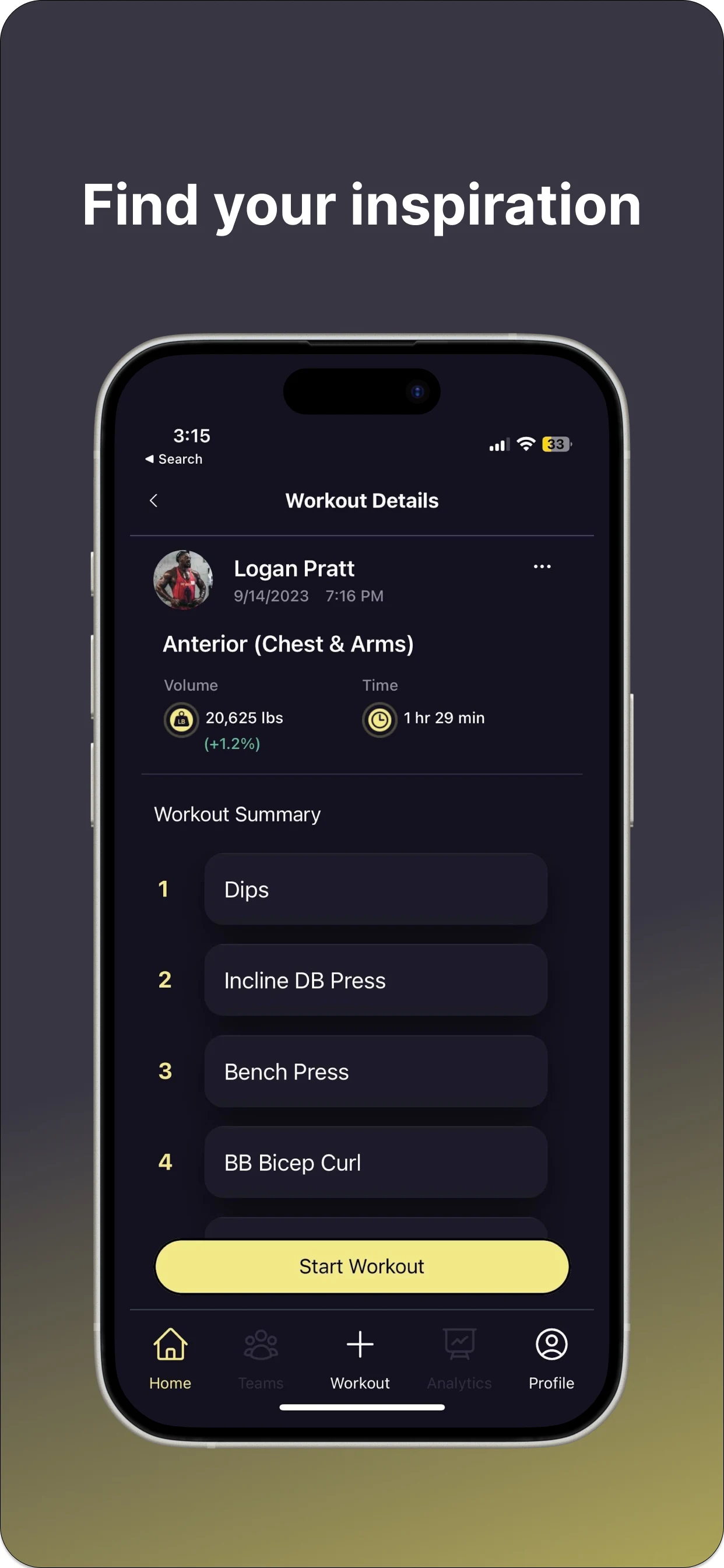 Olympus: Gym Log and Community screenshot