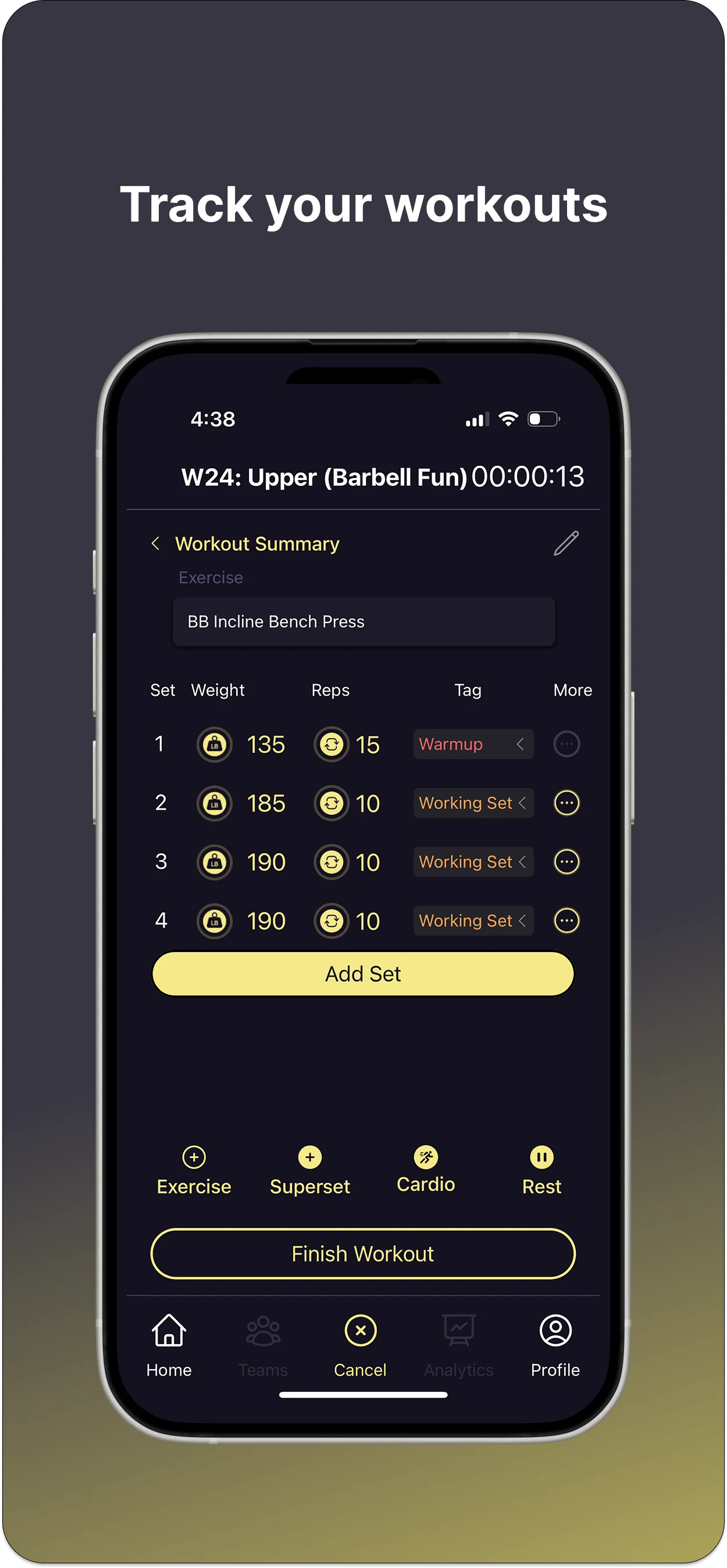 Olympus: Gym Log and Community screenshot